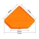 thumbnail image 2 of Espátula alisadora, removedor de sellador, raspador de calafateo, Kit de lechada (naranja), 4 Uds. Likrtyny Para estrenar, 2 of 4