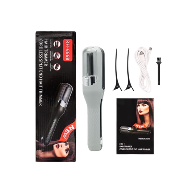 Jumpingount Cortadora de pelo inalámbrica, fácil recorte para el hogar y el salón, cortadora de pelo eléctrica, herramientas para el cabello Cuidado del cabello Gris