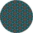 thumbnail image 1 of Ahgly Company Indoor Round Patterned Deep-Sea Green Area Rugs, 8' Round, 1 of 6