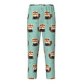 thumbnail image 2 of Gukieu Fox Print Youth Home Trousers, Elastic Waistband with Pockets for Home and Outing, Suitable for Children Aged 5-16-XS(5-6), 2 of 6