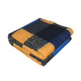 thumbnail image 3 of Horizontal Flannel Blanket Is Light Warm Soft Anti-Pilling Anti-Wrinkle Anti-Allergy And No Hair Loss For Bed And Sofa Camping Travel Cornflowerblue Buffalo Plaid Check Tartan Scotland_2, 3 of 8