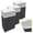 Black, variant on Clean Cubes Multi 30-Gallon Pop-Up Trash Bins, 3-Pack, White – Disposable, Collapsible, with Fitted Trash Bags