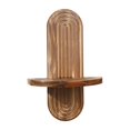 thumbnail image 2 of Estante de pared ovalado, soporte de exhibición de madera, estante de almacenamiento moderno para decoración del hogar, montaje en pared para 20cmx29.5cm, 2 of 9
