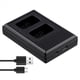 thumbnail image 2 of Cargador de Batería Dual USB LCD para Cámara para NP-FW50/BN1/BX1/FM50/FZ100/Batería con Cable de Puerto Tipo C, 2 of 5
