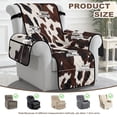 thumbnail image 4 of Yuyamidu Cow Print Recliner Chair Cover Sofa Slipcover Breathable Stretch Reclining Cover with Pockets Washable Recliner Chair Protector for Living Room Gift for Friends, 4 of 7