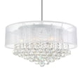 thumbnail image 4 of CWI Lighting Radiant 12 Light Drum Shade Metal Chandelier in Chrome, 4 of 8