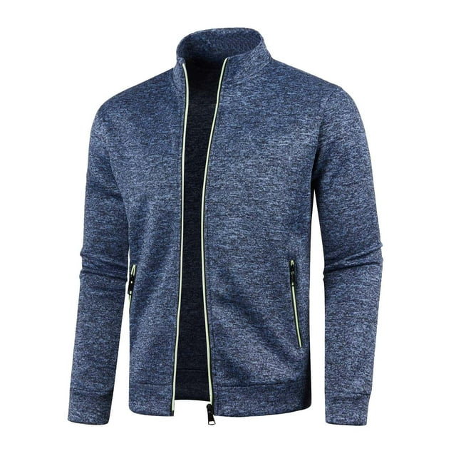 Men's Track Jackets Lightweight Full Zip Tops Casual Slim Fit Coat Workout Running Athletic Active Jacket With Pockets