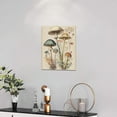 thumbnail image 2 of Vintage Mushroom Botanical Wall Art Mushroom Kitchen Decor Canvas Prints Painting Rustic Country Fungus Pictures Framed Artwork Office Home Decoration for Dining Living Room Bedroom Bathroom 12"x16", 2 of 6
