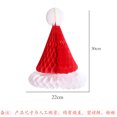 thumbnail image 1 of Colgante de felpa para árbol de Navidad, Papá Noel, campana pequeña, alce, copo de nieve, estrella, bolsa de la suerte, bastón de caramelo, Feliz Año Nuevo（1pc honeycomb hat, 1 of 5