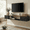 Black, variant on Flictozena Floating TV Stand for TVs Up to 80", Wall Mounted Entertainment Center with Flip Doors & Storage, Farmhouse Style TV Floating Cabinet, for Living Room, Grey