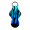 Black/Blue, variant on Flamin' Hot Lip Balm Holder