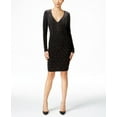 thumbnail image 2 of Women's Long Sleeve Embellished Black Dress Size 6, 2 of 3