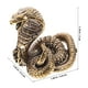 thumbnail image 5 of 1 estatua de serpiente de latón, figura creativa de cobra, escultura de cobra, adorno de escritorio (serpiente sin dientes), 5 of 5