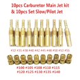thumbnail image 2 of Kit de 10 surtidores principales y 10 surtidores piloto/lentos para Carburador de motocicleta PWK CVK PWM KSR amarillo shaofei, 2 of 5