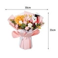 thumbnail image 5 of Ramo de flores de ganchillo Strade Fareast Limited Ramo de ganchillo Flores artificiales 35 cm x 30 cm, 5 of 5