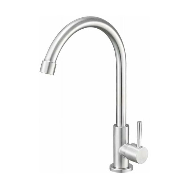 Lead-free Kitchen Faucet, Satin Nickel Finish for a Sleek Appearance
