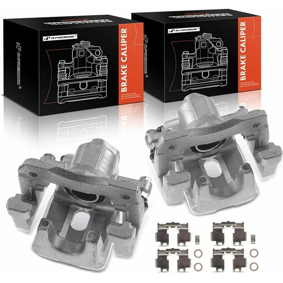 A-Premium Brake Caliper Assembly Compatible with Lexus ES300h ES350 Toyota Avalon Camry 2012-2018 Rear Left and Right 2-PC