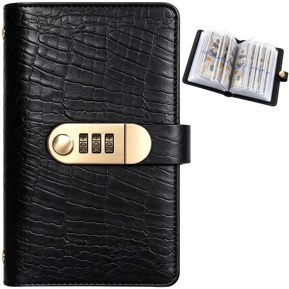 Money Saving Binder, 100 Envelope Savings Challenge Book with Cash Envelopes, Savings Challenge Binder Successfully Reach Your Savings Goals