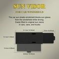 thumbnail image 3 of Polarized Car Sun Visor Extension Anti-Glare Windshield Visor with PC Lens and Side Sunshade Universal for Most Cars, Dark Brown, 3 of 8