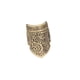 thumbnail image 2 of Dedal de costura, protector de dedos, anillo protector antideslizante de estilo vintage, Bronce, 2 of 9