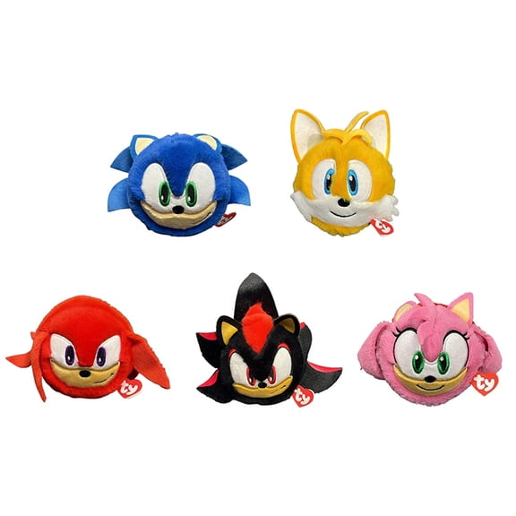 TY Beanie Bouncers - SET of 5 SONIC the HEDGEHOG (3 inch)