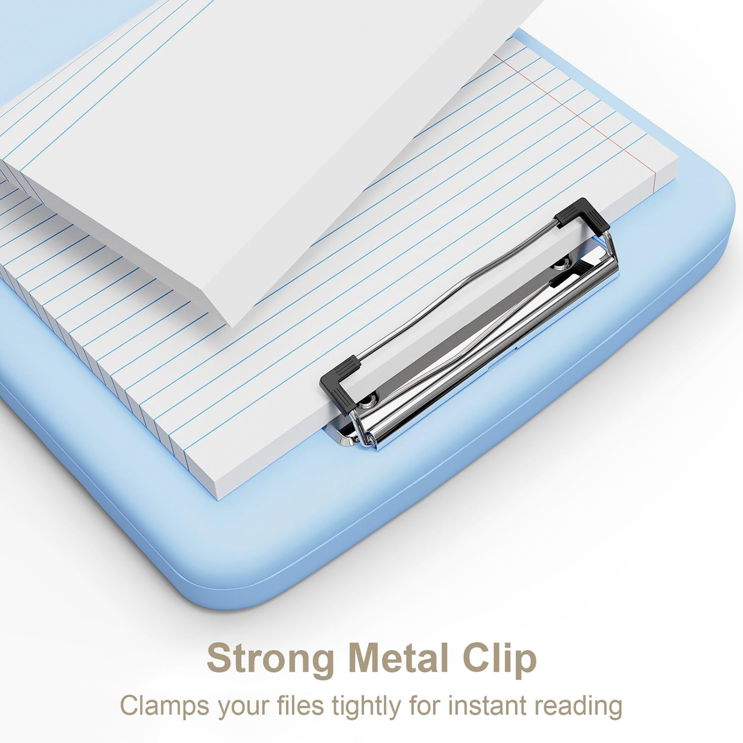 Clipboard with Storage, 8.5 x 11 Organization Box with Pen Holder and A4 Legal Paper Folder, Folio & Side-Opening, Low Profile Clip,for Nurses,Teachers, Size 14 x 9.6 x 1.2 in
