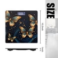 thumbnail image 2 of Bathroom Scale, Highly Accurate Digital Body Scale,Precisely Measures Weight up to 400 lbs-Beautiful Golden And Blue Butterflies On Dark Background, 2 of 4