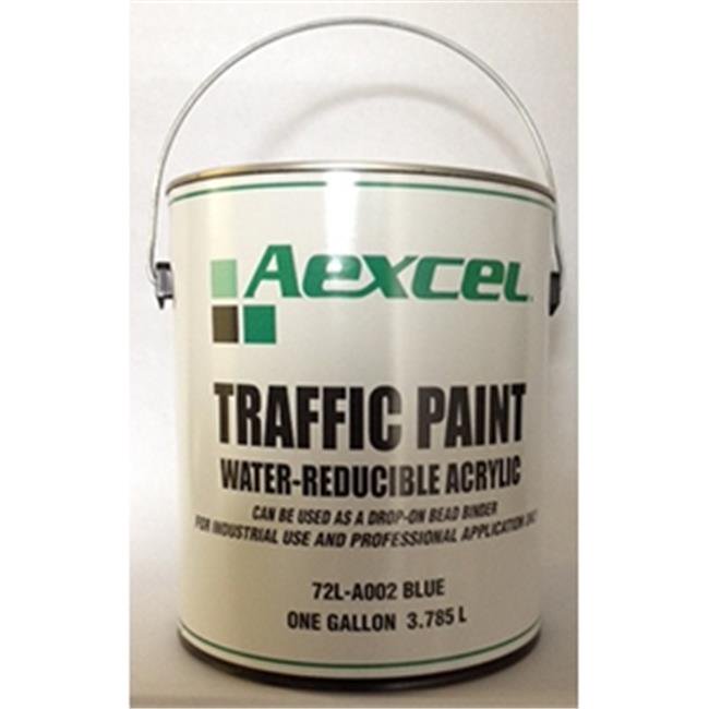 Aexcel 856916003068 72LA002 1 gal WB Traffic Paint Fast Dry, Blue