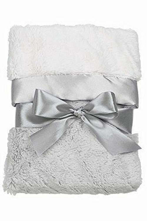 Bearington Baby Silky Soft Crib Blanket Elephant