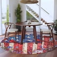 thumbnail image 4 of Cardinal Bird Flower Washable Round Area Rug 6 ft, 4th of July, Soft Non Slip Rugs Stain Repellent Indoor Felt Carpet for Living Dining Room Bedroom Home Office, 4 of 9