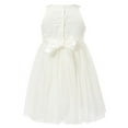 thumbnail image 2 of Girls White Rosette Layered Mesh Bottoms Dress 6/7, 2 of 2