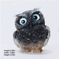 thumbnail image 3 of Mini Owl Ornament Crystal Gravel Handcrafted Figurine, Unique Stylish Compact Versatile Accent Decor Piece, Sentimental Gift Trinket for Interior Living Space Automobile Interior Display, 3 of 7
