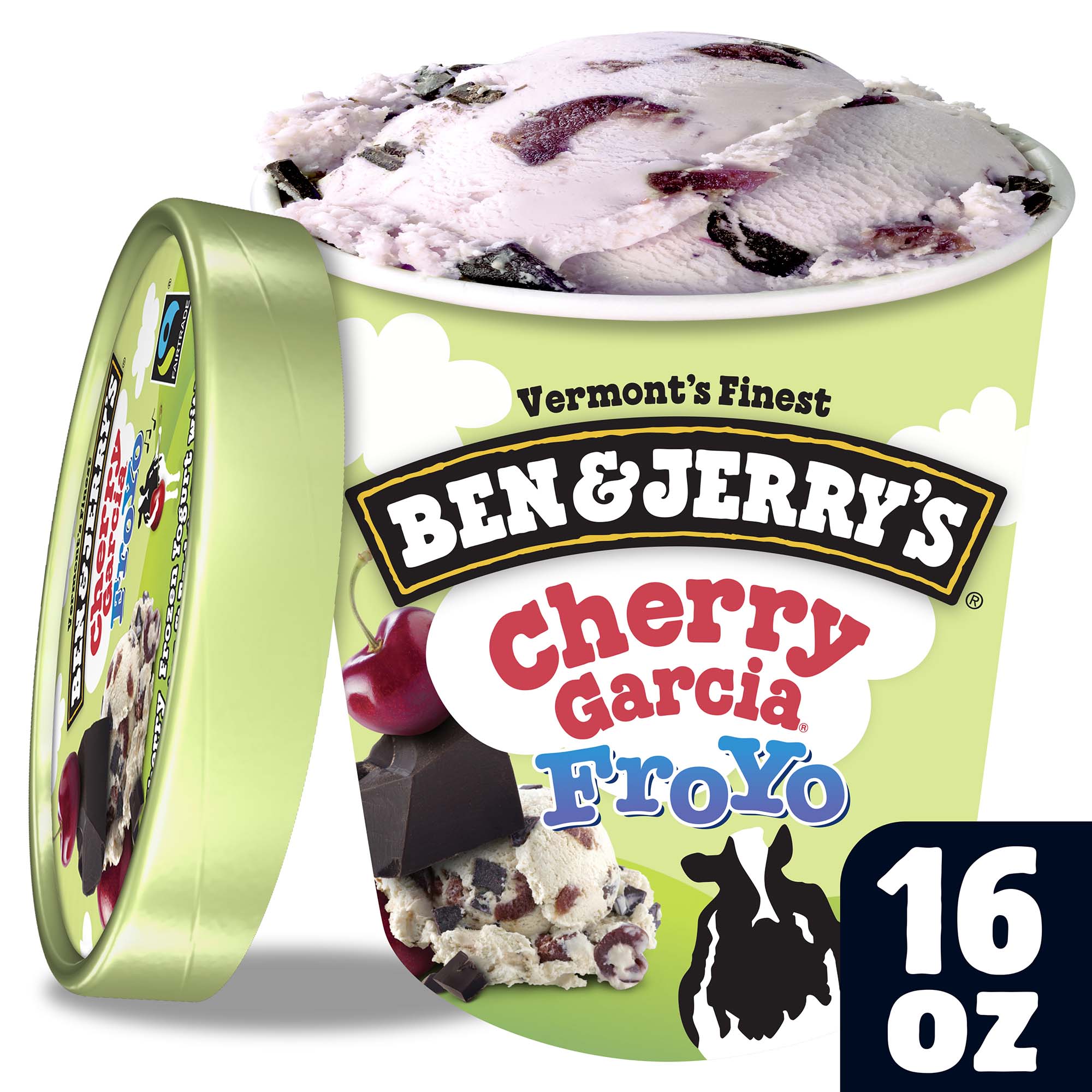 Ben & Jerry's Cherry Garcia FroYo Frozen Yogurt, 16 oz