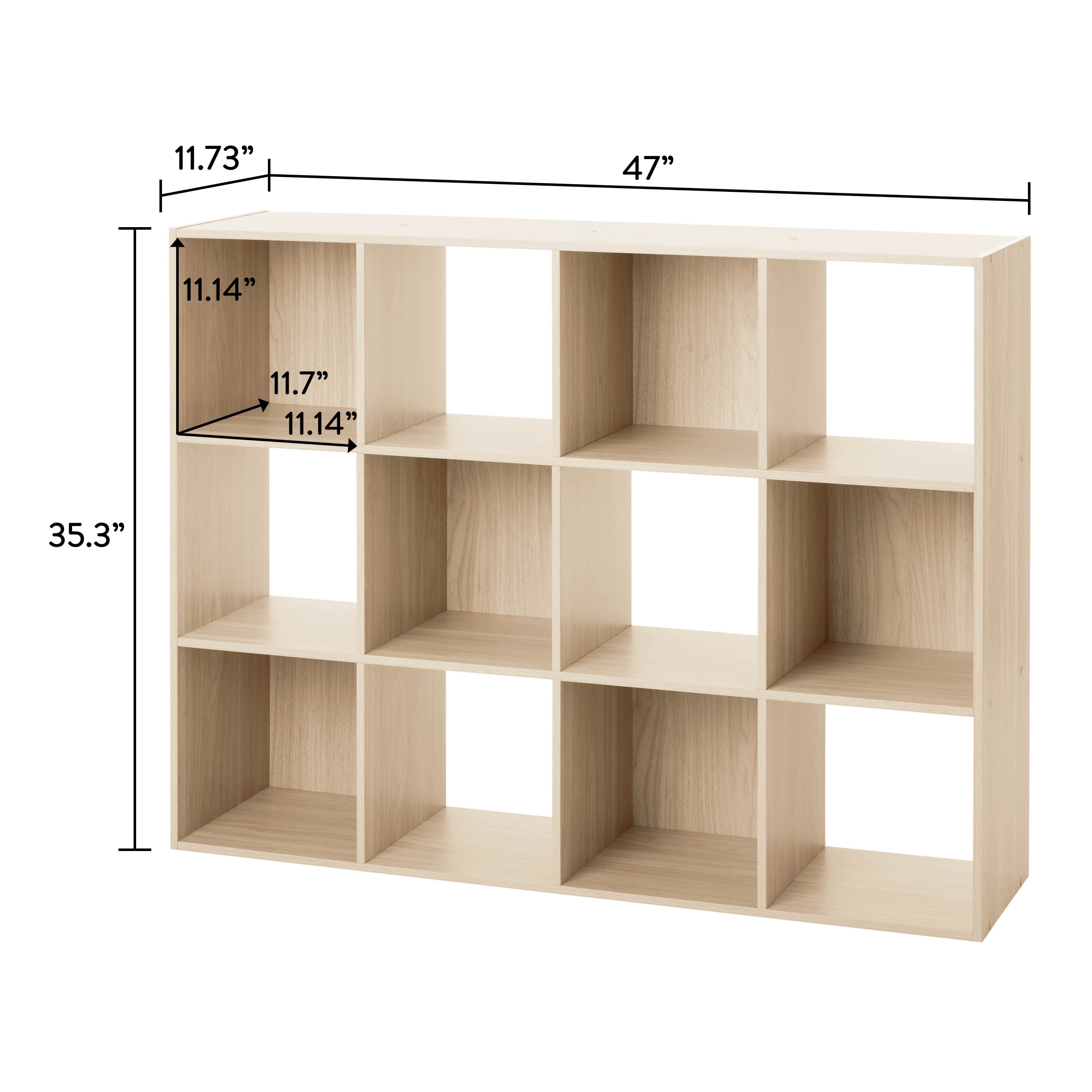 Mainstays 12 Cube Storage Organizer, Spring Pine