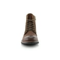 thumbnail image 2 of Ferro Aldo Reid MFA808561B Mens Casual Cap Toe Boot Motorcycle Zipper Boots, in Dark Brown, Men's Size 6.5, 2 of 4