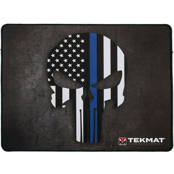 TekMat Ultra Premium Gun Cleaning Mat - 20" X 15" - Punisher Blue Line