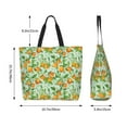 thumbnail image 5 of Naloa Tangerine Tote Bag for Women Large Capacity Shoulder Bag for College Work Travel Shopping, 5 of 8