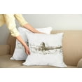 thumbnail image 3 of Ambesonne Black White Throw Pillow Cover 2 Pack, Olympics Swimming, 20", Olive Green White, 3 of 6