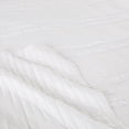 thumbnail image 3 of Quilt and Sham Set- Hypoallergenic 3 Piece Oversized Full/Queen Quilt Bed Set with Striped Ruffle Design- Kadyn Series By Lavish Home (White), 3 of 5