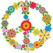 Peace Resource Project Flower Peace Sign - peace / anti-war Bumper Sticker / Decal (3" circular)
