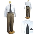 thumbnail image 4 of New Boy Kid Formal Wedding Party Church School Uniform White Shirt + Tie sz 4-7, 4 of 5
