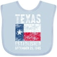 thumbnail image 3 of Inktastic Established December 29, 1845 Texas Flag Boys or Girls Baby Bib, 3 of 4