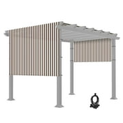 8x16 Ft Universal Pergola Canopy Replacement Cover Sun Shade Rod Pocket Garden