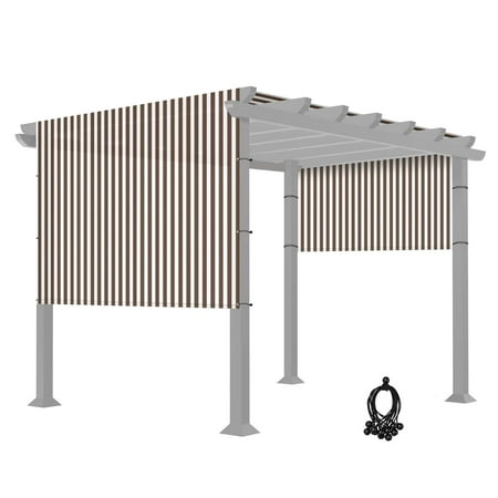 8x16 Ft Universal Pergola Canopy Replacement Cover Sun Shade Rod Pocket Garden
