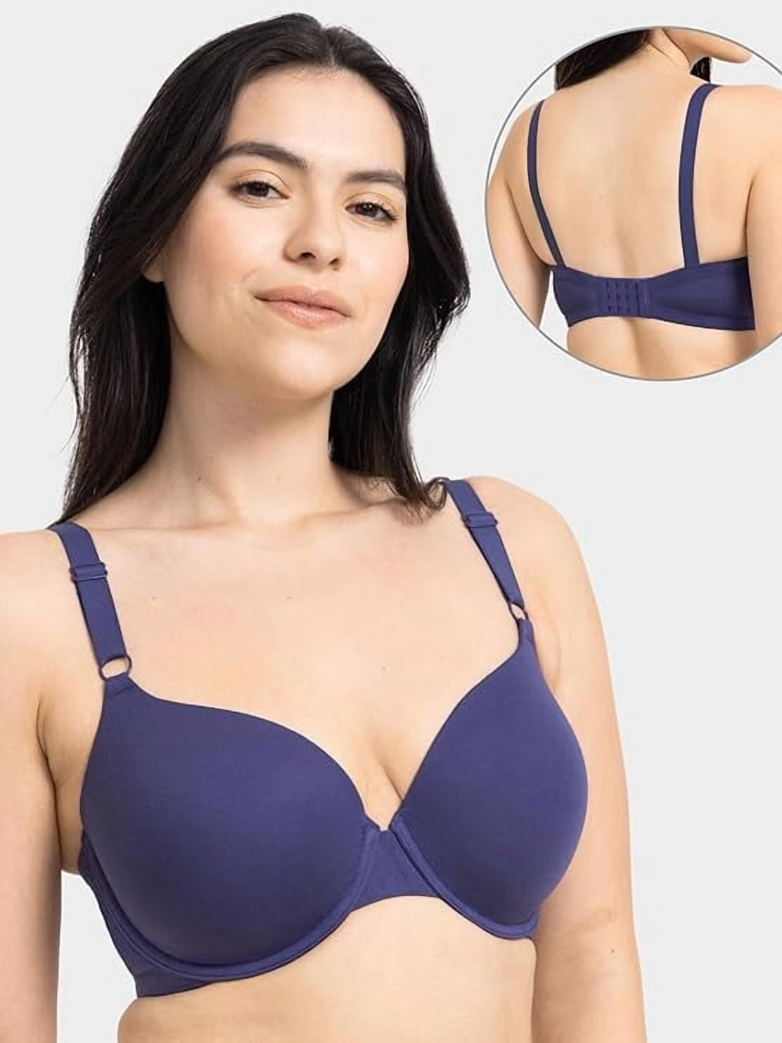 Fruit of the Loom Women's Cotton T-Shirt Bra, 3-Pack, FT797PK, Sizes 34B-42DD