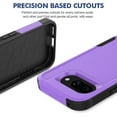 thumbnail image 4 of for Google Pixel 9A Case,Heavy Duty Drop Protection Edge Raised Rugged Shockproof/Drop Proof/Dust Proof Military Protective Tough Durable Cell Phone Cover for Men Women,Purple, 4 of 5