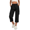 thumbnail image 4 of Cekizud Capri Pants for Women Lightweight Quick Dry Casual Outdoor Hiking Cargo Capris,Sizes S-2XL, 4 of 7