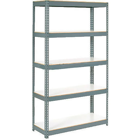 Global Industrial Extra Heavy Duty Shelving 36Wx18Dx60H 6 Shelves 1500 lbs. Cap. Per Shelf GRY