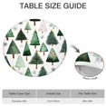 thumbnail image 6 of White Christmas Tree Pattern Round Fitted Tablecloth with Elastic Edge,Dining Table Cover Waterproof,Outdoor Round Tablecloth for Camping,Dining,Indoor and Outdoor, 6 of 7