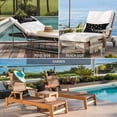 thumbnail image 6 of Outdoor Lumbar Pillows with Strap & Insert Congrats Stars Cheers Recliner Head Pillow Pack of 2 Black Golden Waterproof Headrest Patio Lounge Chair Pillows for Beach Office 12x20 Inch, 6 of 9